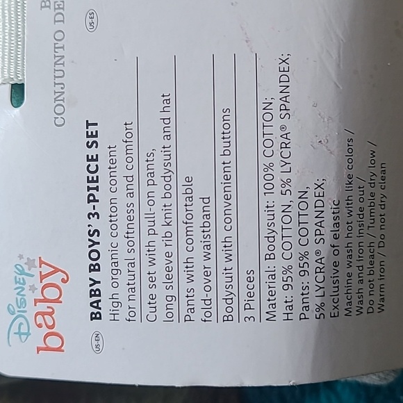 DISNEY BABY 3- PIECE SET - Picture 5 of 5